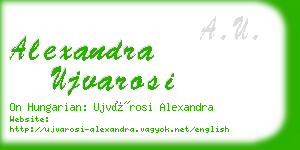 alexandra ujvarosi business card
